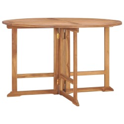 Table à dîner de jardin pliable Ø110x75 cm Bois massif de teck 568645568645