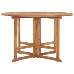 Table à dîner de jardin pliable Ø110x75 cm Bois massif de teck 568645568645
