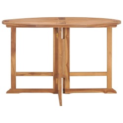 Table à dîner de jardin pliable Ø110x75 cm Bois massif de teck 568645568645