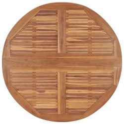 Table à dîner de jardin pliable Ø110x75 cm Bois massif de teck 568645568645