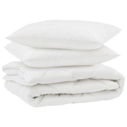 Couette avec oreiller 3 pcs Blanc Microfibre 568650568650