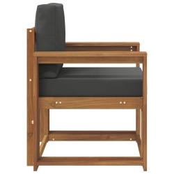 Canapé d’extérieur Bois d'acacia massif et polyester Naturel 568671568671