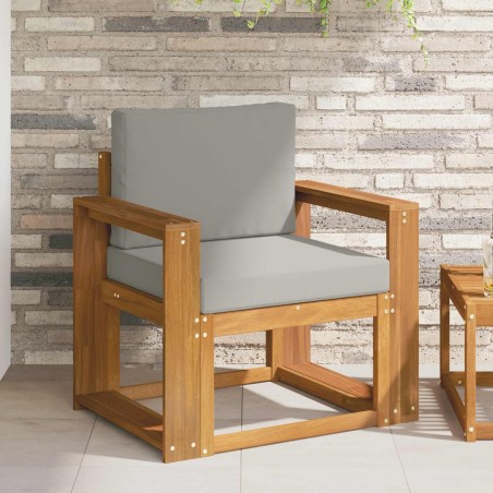 Canapé d’extérieur Bois d'acacia massif et polyester 568672568672