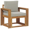 Canapé d’extérieur Bois d'acacia massif et polyester 568672568672