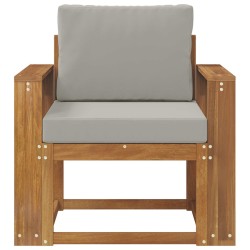 Canapé d’extérieur Bois d'acacia massif et polyester 568672568672