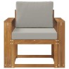 Canapé d’extérieur Bois d'acacia massif et polyester 568672568672