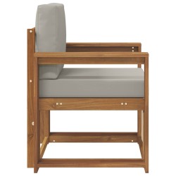 Canapé d’extérieur Bois d'acacia massif et polyester 568672568672