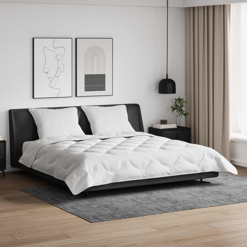 Couette avec oreiller 3 pcs Blanc Microfibre 568673568673