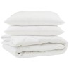 Couette avec oreiller 3 pcs Blanc Microfibre 568692568692