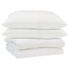 Duvet d'été simple avec oreiller 3 pcs Blanc Microfibre 568705568705