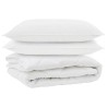 Duvet toutes saisons avec oreiller 3 pcs Blanc Microfibre 568719568719