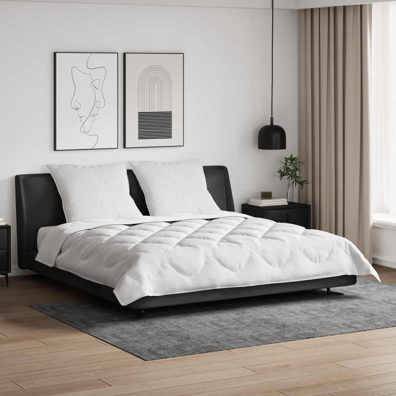 Couette avec oreiller 3 pcs Blanc Microfibre 568765568765