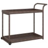 Chariot de bar Marron 100x45x83 cm Résine tressée 568792568792