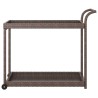 Chariot de bar Marron 100x45x83 cm Résine tressée 568792568792