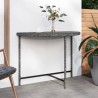 Table de jardin Gris 100x50x75 cm Résine tressée 568795568795