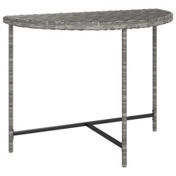 Table de jardin Gris 100x50x75 cm Résine tressée 568795568795