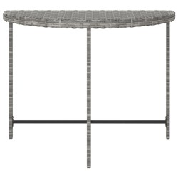 Table de jardin Gris 100x50x75 cm Résine tressée 568795568795
