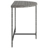 Table de jardin Gris 100x50x75 cm Résine tressée 568795568795