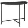 Table de jardin Noir 100x50x75 cm Résine tressée 568796568796