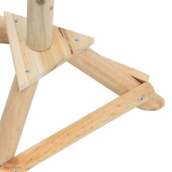 Mangeoire à oiseaux et support 37x28x100cm Bois de sapin massif 568808568808