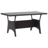 Table de jardin noir 120x70x66 cm Résine tressée 568810568810
