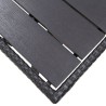 Table de jardin noir 120x70x66 cm Résine tressée 568810568810