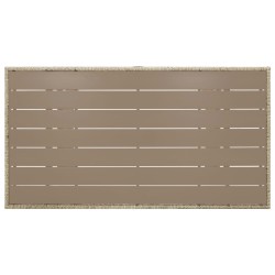 Table de jardin Gris 120x70x66 cm Résine tressée 568815568815