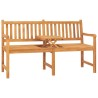 Banc de jardin 3 places avec table 150 cm bois de teck massif 568819568819