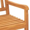 Banc de jardin 3 places avec table 150 cm bois de teck massif 568819568819
