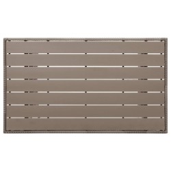 Table de jardin Gris 120x70x66 cm Résine tressée 568825568825