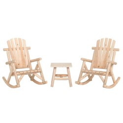 Ensemble de salon de jardin 3 pcs bois massif d'épicéa 568826568826