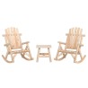 Ensemble de salon de jardin 3 pcs bois massif d'épicéa 568826568826