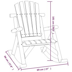 Ensemble de salon de jardin 3 pcs bois massif d'épicéa 568826568826