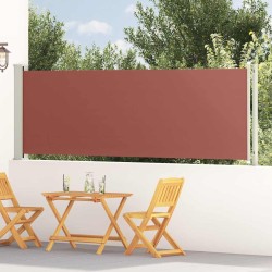 Auvent latéral rétractable de patio 117x600 cm Marron 568827568827
