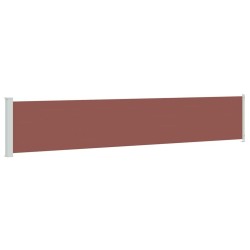 Auvent latéral rétractable de patio 117x600 cm Marron 568827568827