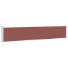 Auvent latéral rétractable de patio 117x600 cm Marron 568827568827