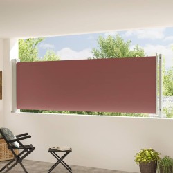Auvent latéral rétractable de patio 117x600 cm Marron 568827568827