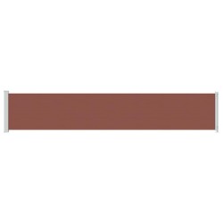 Auvent latéral rétractable de patio 117x600 cm Marron 568827568827