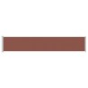 Auvent latéral rétractable de patio 117x600 cm Marron 568827568827
