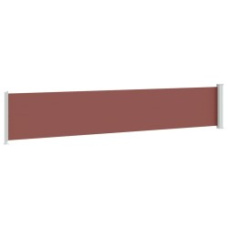 Auvent latéral rétractable de patio 117x600 cm Marron 568827568827