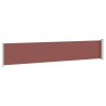 Auvent latéral rétractable de patio 117x600 cm Marron 568827568827