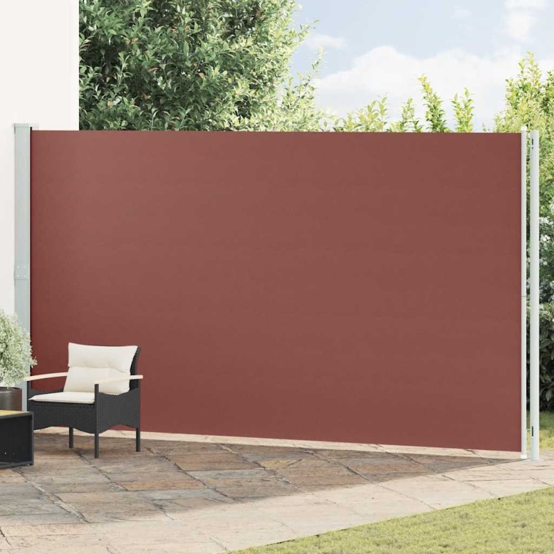 Auvent latéral rétractable de patio 220x600 cm Marron 568828568828