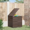 Boîte à coussins de jardin Résine tressée 100x97,5x104cm Marron 568848568848
