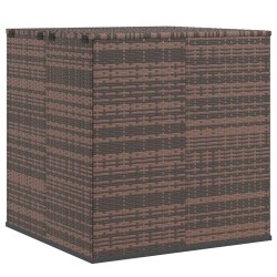 Boîte à coussins de jardin Résine tressée 100x97,5x104cm Marron 568848568848