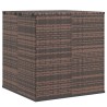 Boîte à coussins de jardin Résine tressée 100x97,5x104cm Marron 568848568848