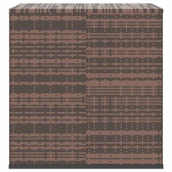 Boîte à coussins de jardin Résine tressée 100x97,5x104cm Marron 568848568848