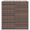 Boîte à coussins de jardin Résine tressée 100x97,5x104cm Marron 568848568848