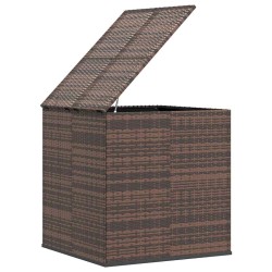 Boîte à coussins de jardin Résine tressée 100x97,5x104cm Marron 568848568848