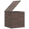Boîte à coussins de jardin Résine tressée 100x97,5x104cm Marron 568848568848