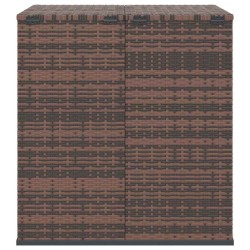 Boîte à coussins de jardin Résine tressée 100x97,5x104cm Marron 568848568848